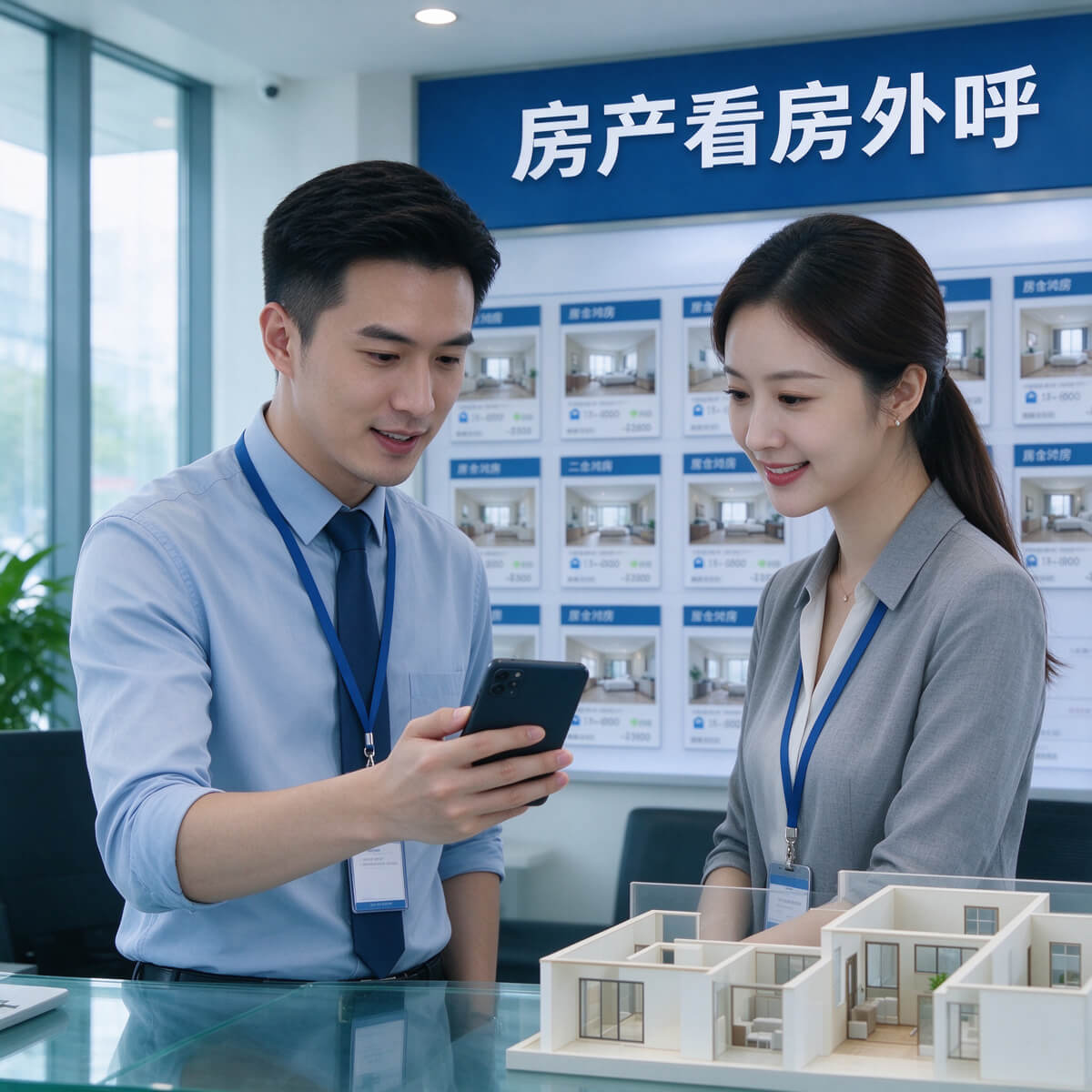 房产中介行业销售电话认证场景